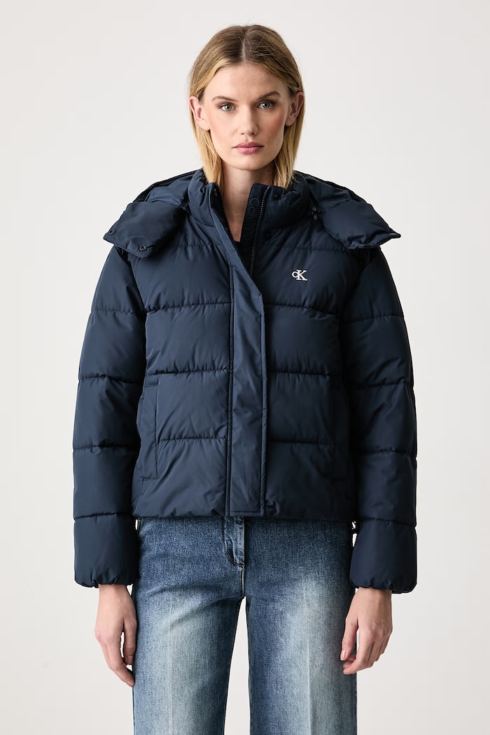 Calvin Klein Jeans Kurtka pikowana damska granatowy LV047H504G