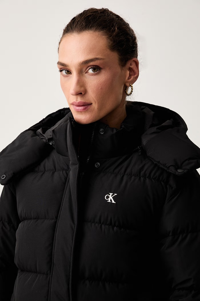 Calvin Klein Jeans kurtka pikowana damska czarny LV047H504G