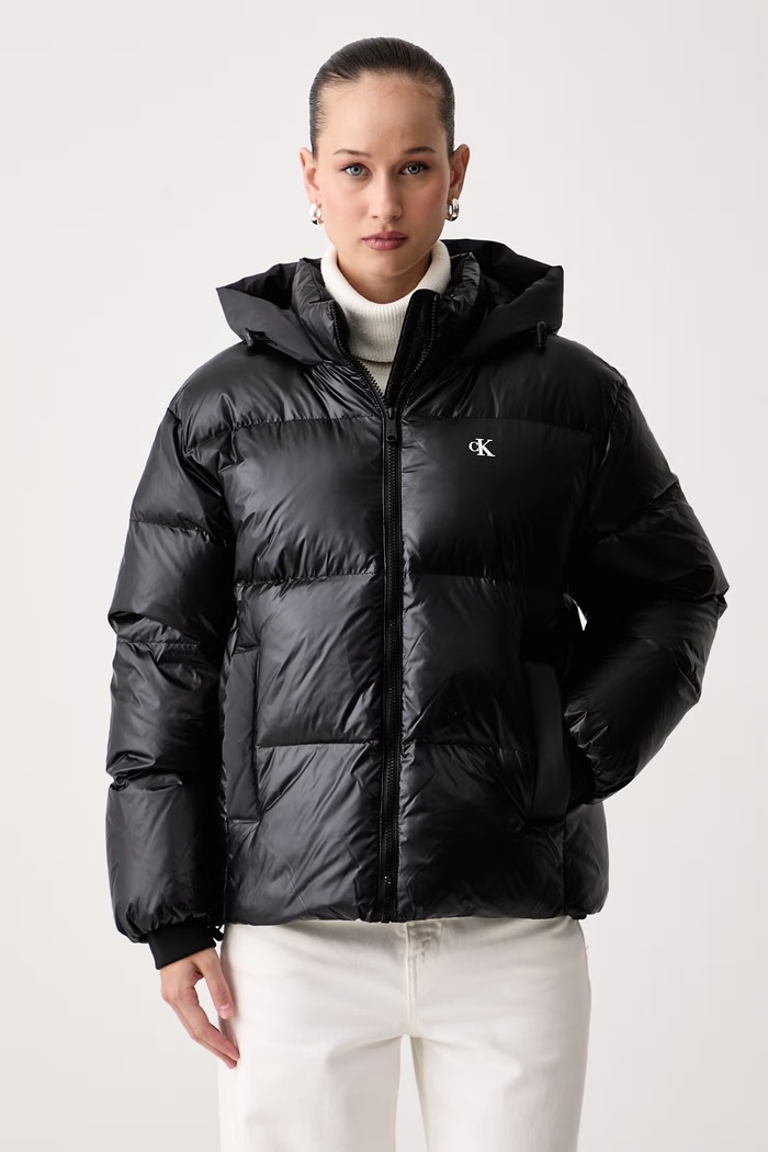 Calvin Klein Jeans Péřová bunda dámská černá LV047H514G