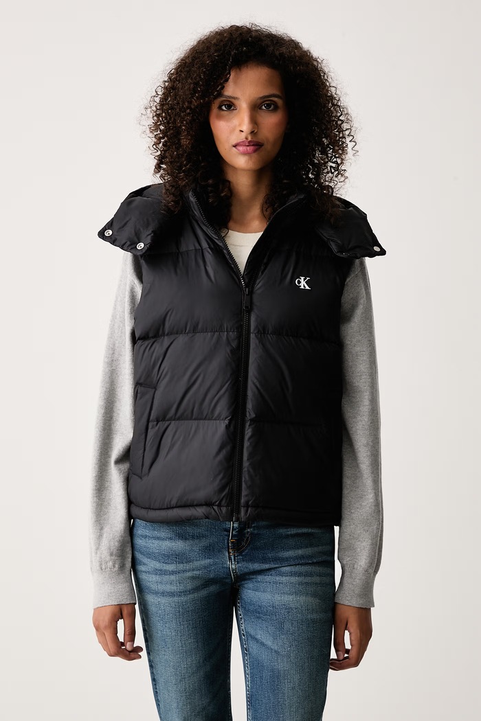 Calvin Klein Jeans Páperová vesta dámska čierna LV047H501G