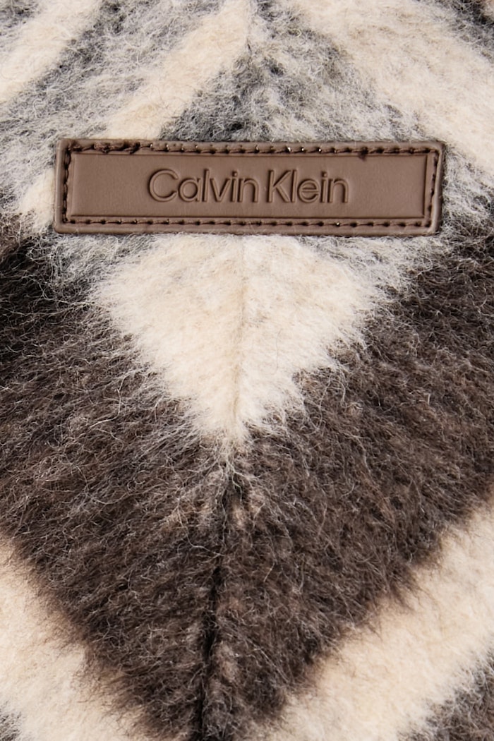 Преходно яке дамско с добавена вълна Calvin Klein кафяв LV044H520G