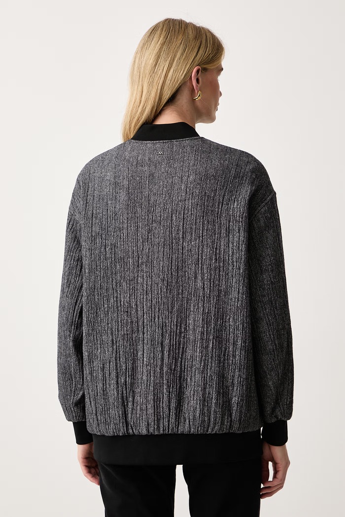 Abbigliamento Armani Exchange Giacca bomber da donna con misto lana XW003141.AF26090 grigio