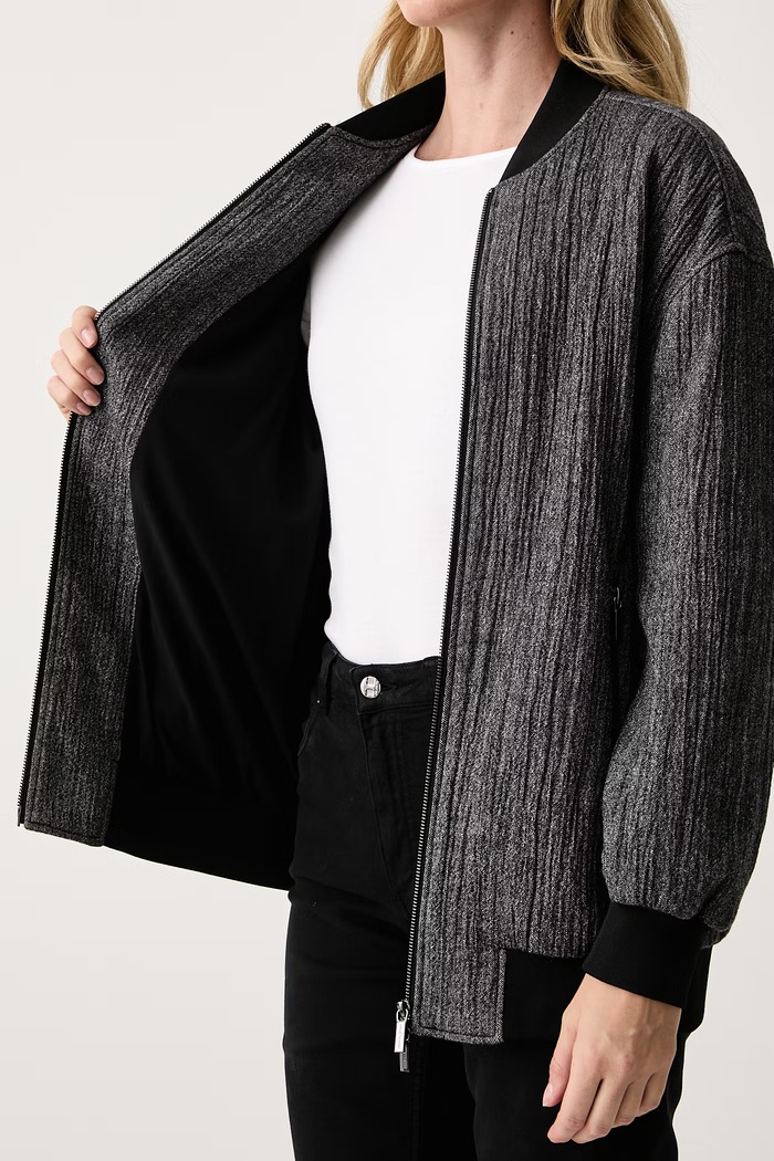 Armani Exchange Giacca bomber da donna con misto lana XW003141.AF26090