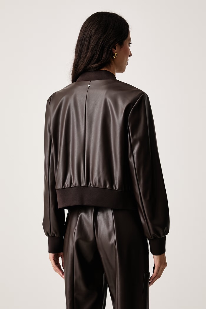 Oblečenie Armani Exchange Bunda bomber dámska z imitácie semišu XW003136.AF10203 hnedá