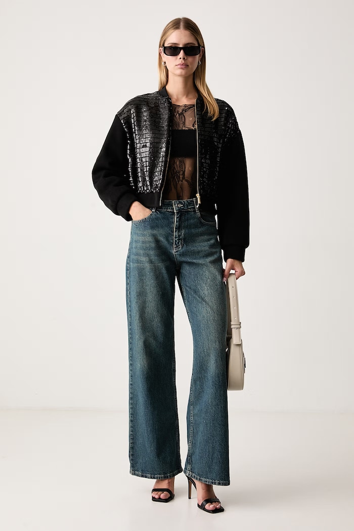 Armani Exchange Яке бомбър дамско XW002460.AF26086 черен AW26