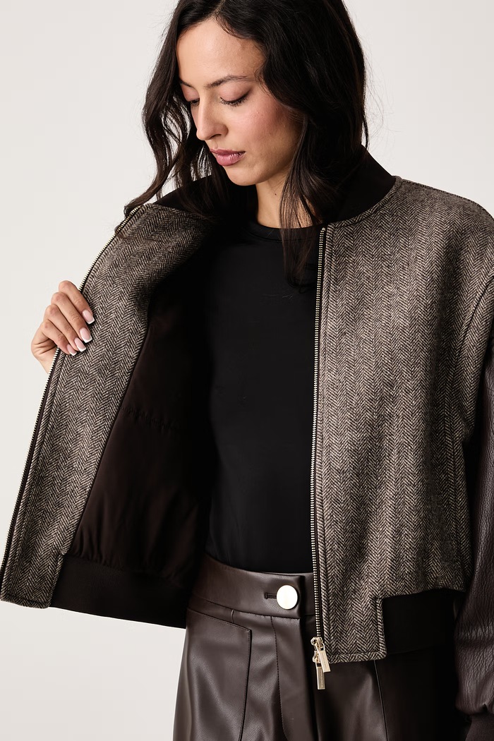 Armani Exchange Bunda bomber dámska s vlnou XW002450.AF26075
