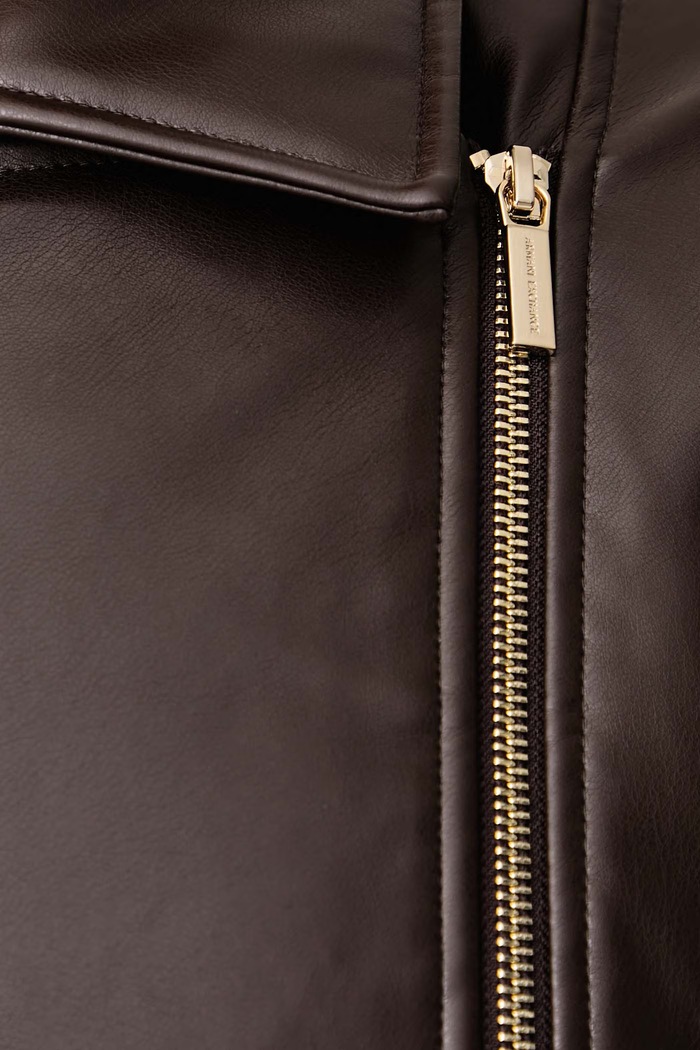 Oversize jakna za žene Armani Exchange smeđa XW002445.AF10203