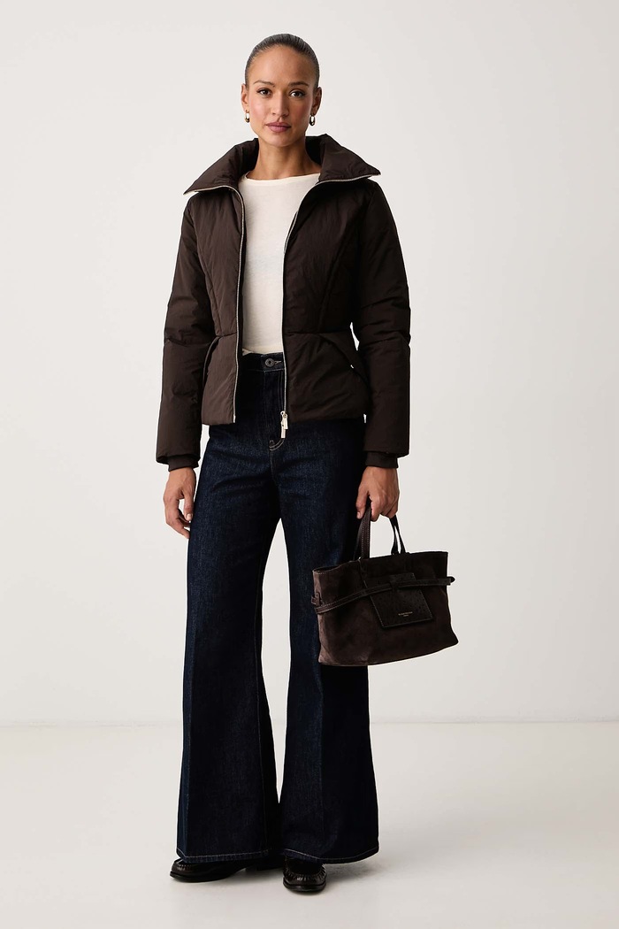 Armani Exchange Kratka jakna ženska XW002443.AF26073 rjava AW26