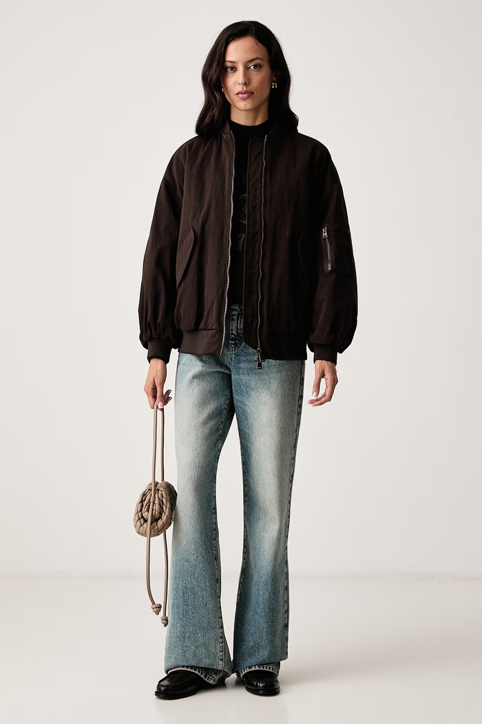 Armani Exchange Яке бомбър дамско XW002435.AF26079 кафяв AW26