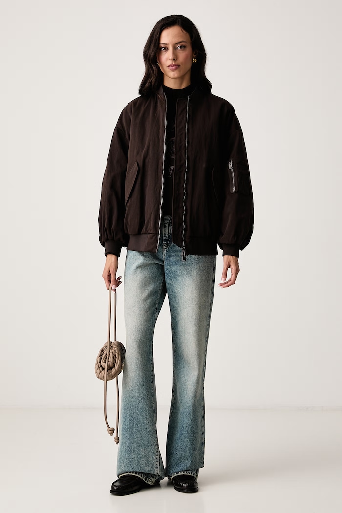 Armani Exchange Яке бомбър дамско XW002435.AF26079 кафяв AW26