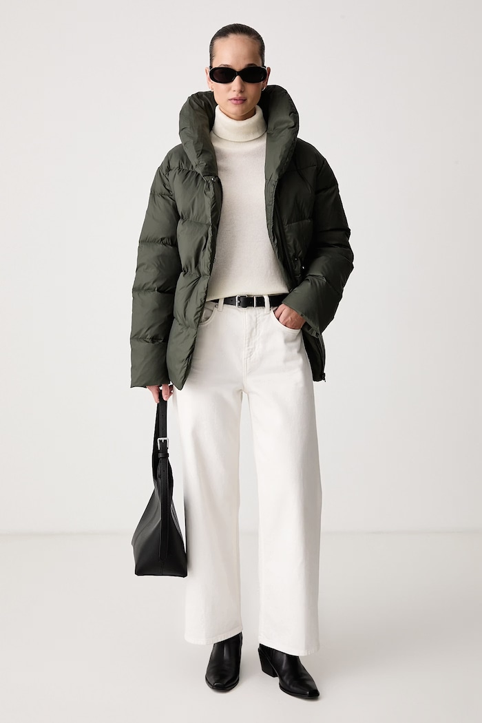 United Colors of Benetton Kurtka puchowa damska 2NIWDN0AP zielony AW26
