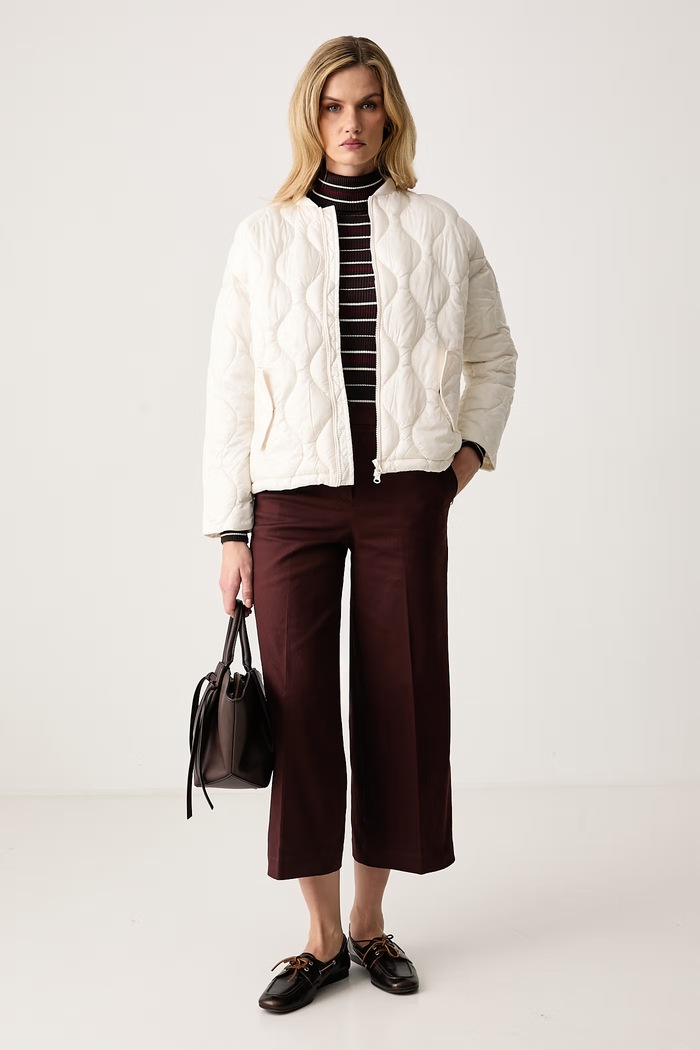 United Colors of Benetton Kurtka pikowana damska 2I2FDN0AF beżowy AW26