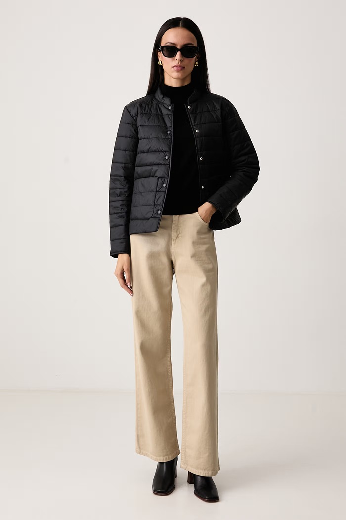 United Colors of Benetton Prechodná bunda dámska 2TWDDN0AG čierna AW26