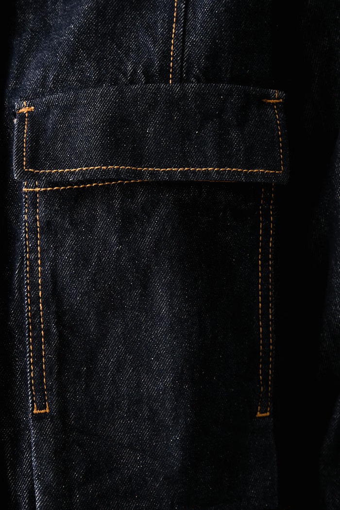 Kurtka damska jeansowa United Colors of Benetton granatowy 27KYDN0AD