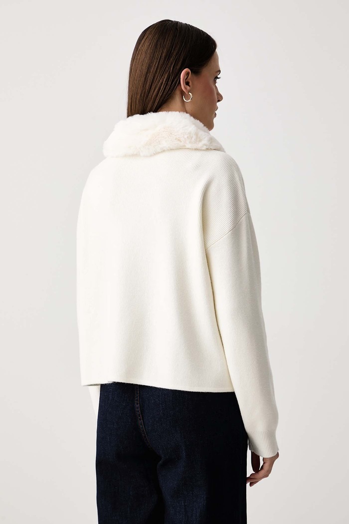 Odzież Gaudi Kardigan damski z wiskozą 621BD33001 beżowy