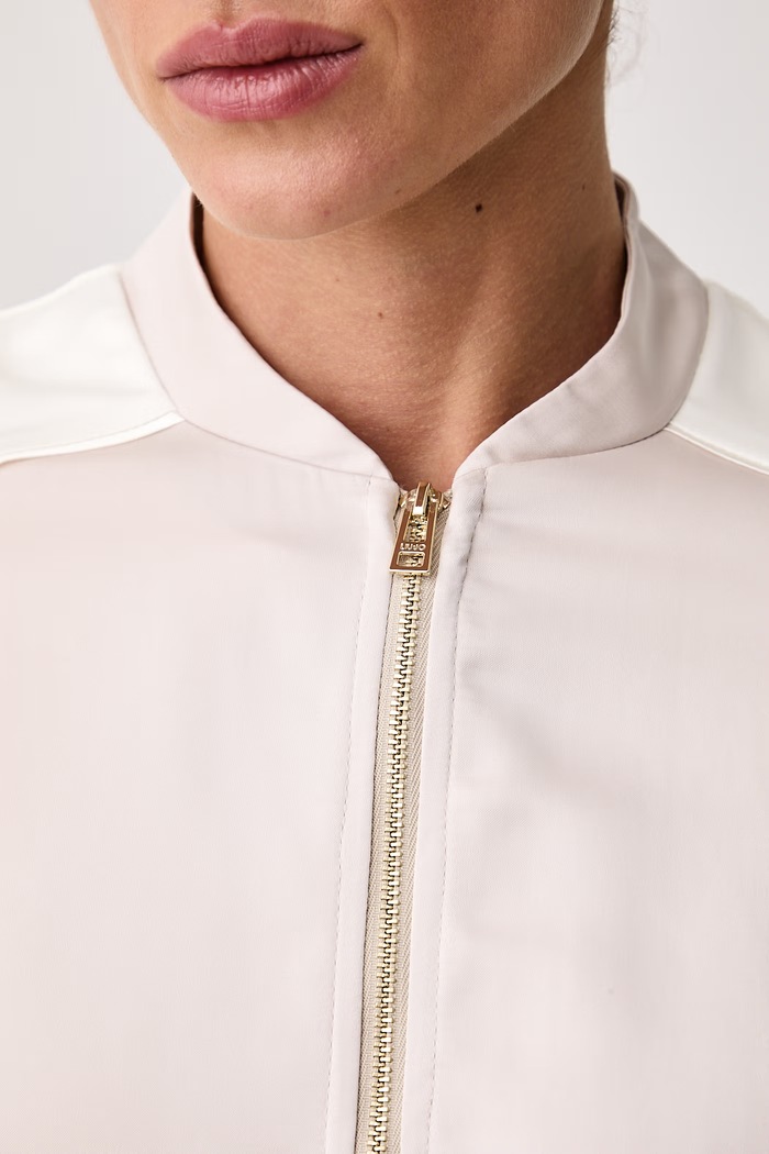 Bluza rozpinana damska Liu Jo beżowy TF6039.TS204