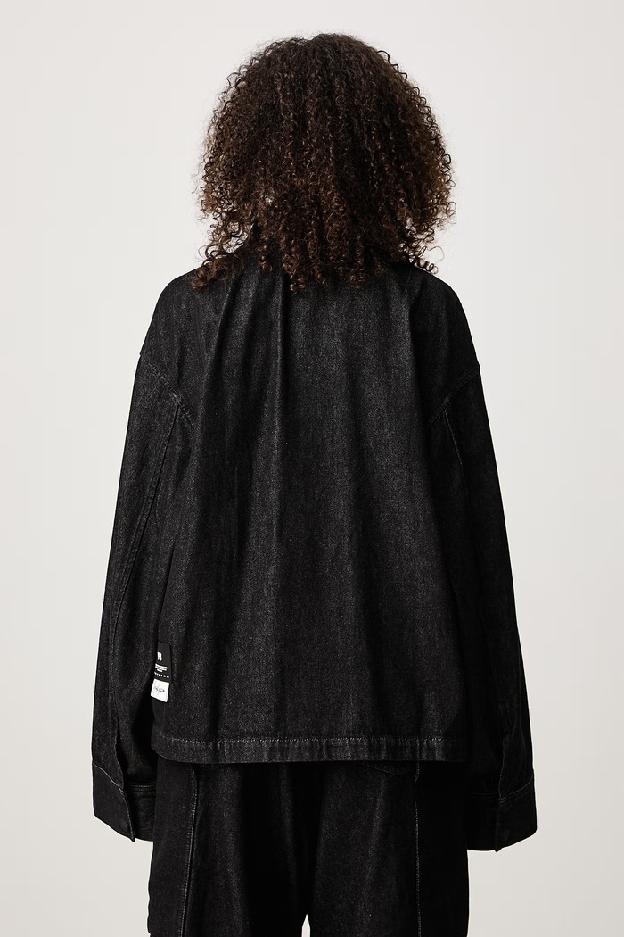 Odzież Y-3 W DNM JACKET krótka kurtka damska jeansowa KS1442 czarny