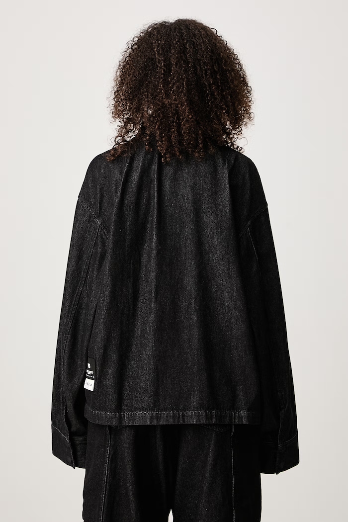 Odzież Y-3 W DNM JACKET krótka kurtka damska jeansowa KS1442 czarny