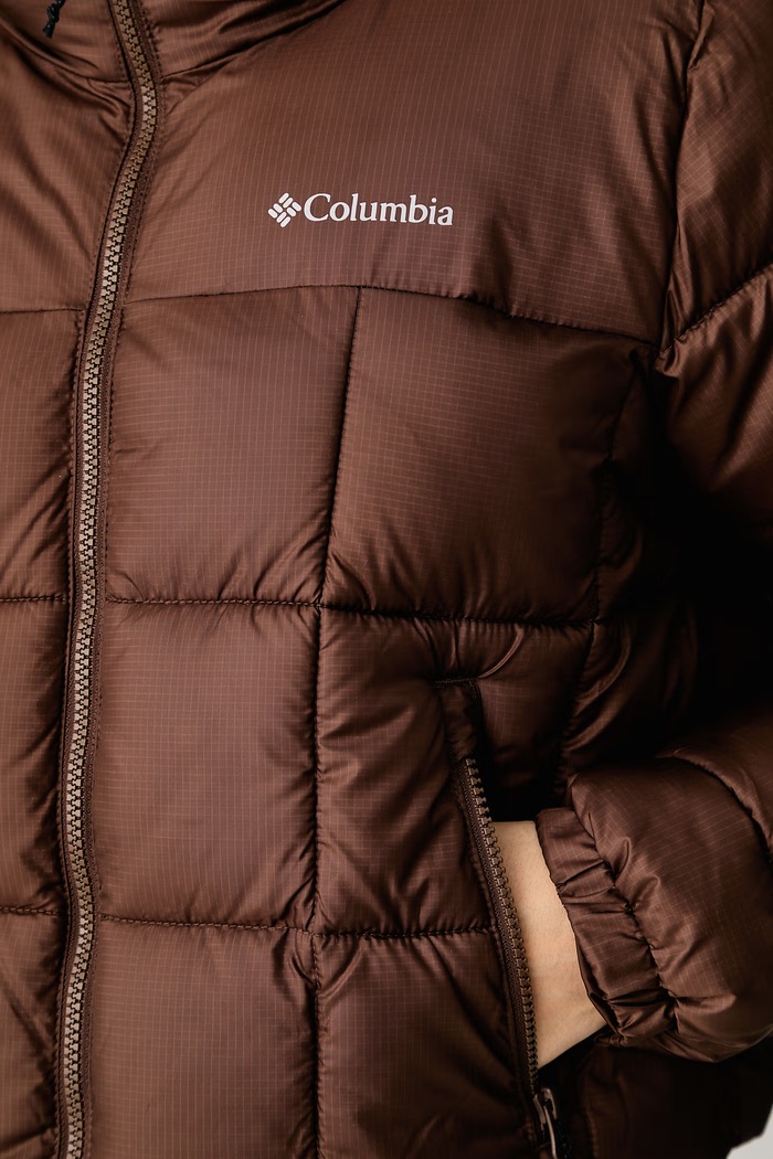 Krótka kurtka damska Puffect Columbia brązowy 2171241