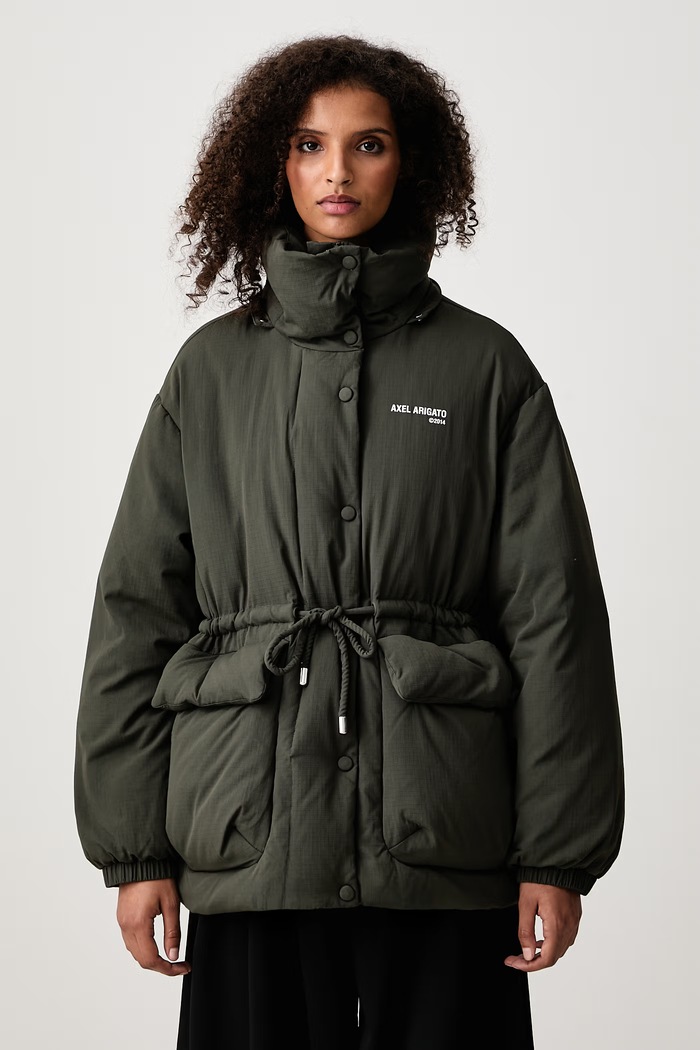 Grove Puffer kurtka puchowa damska Axel Arigato zielony A4156001