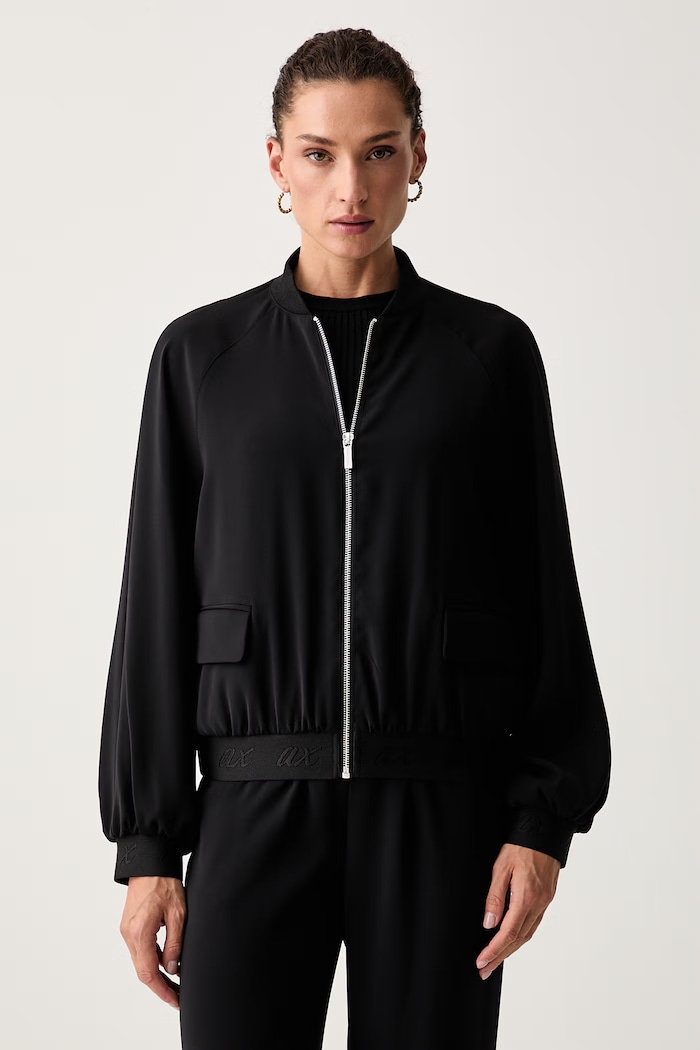 Armani Exchange куртка-бомбер для женщин чёрный XW002906.AF16125