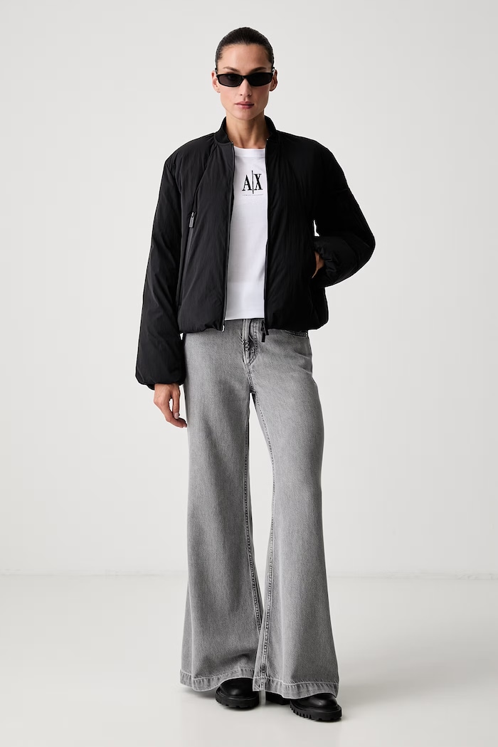 Armani Exchange krótka kurtka damska XW002431.AF26072 czarny AW26