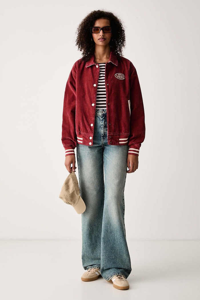 Vans Kurtka damska sztruksowa VN000U89H891 bordowy AW26