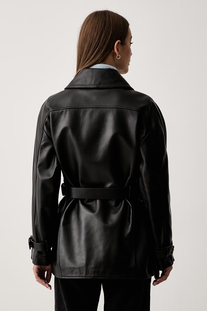 Odzież Trussardi kurtka damska skórzana R303A000786N czarny