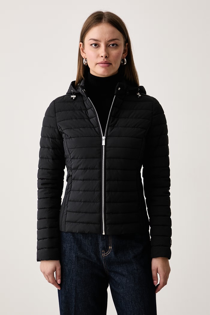 Trussardi Kurtka pikowana damska czarny F353A000459N