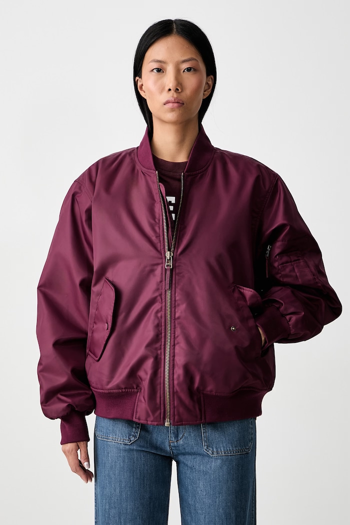 Anine Bing LEON bomber jakna za žene bordo A.01.10490.BGN28