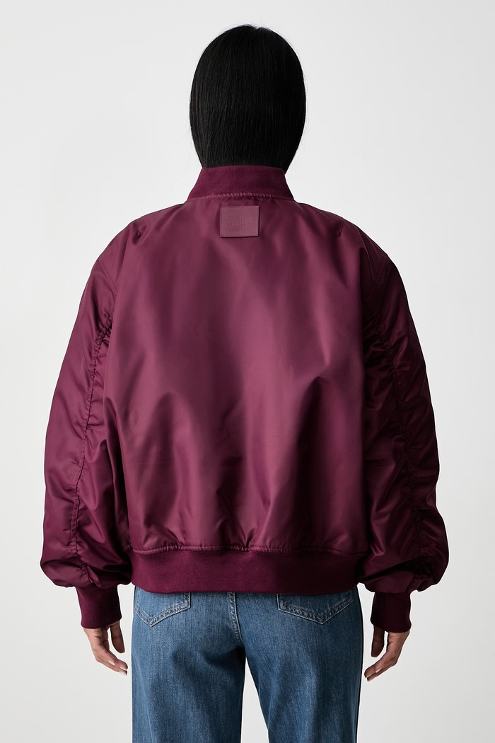 Odjeća Anine Bing LEON bomber jakna za žene A.01.10490.BGN28 bordo