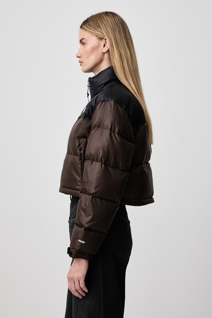 Páperová bunda dámska Nuptse The North Face NF0A5GGERM11 hnedá