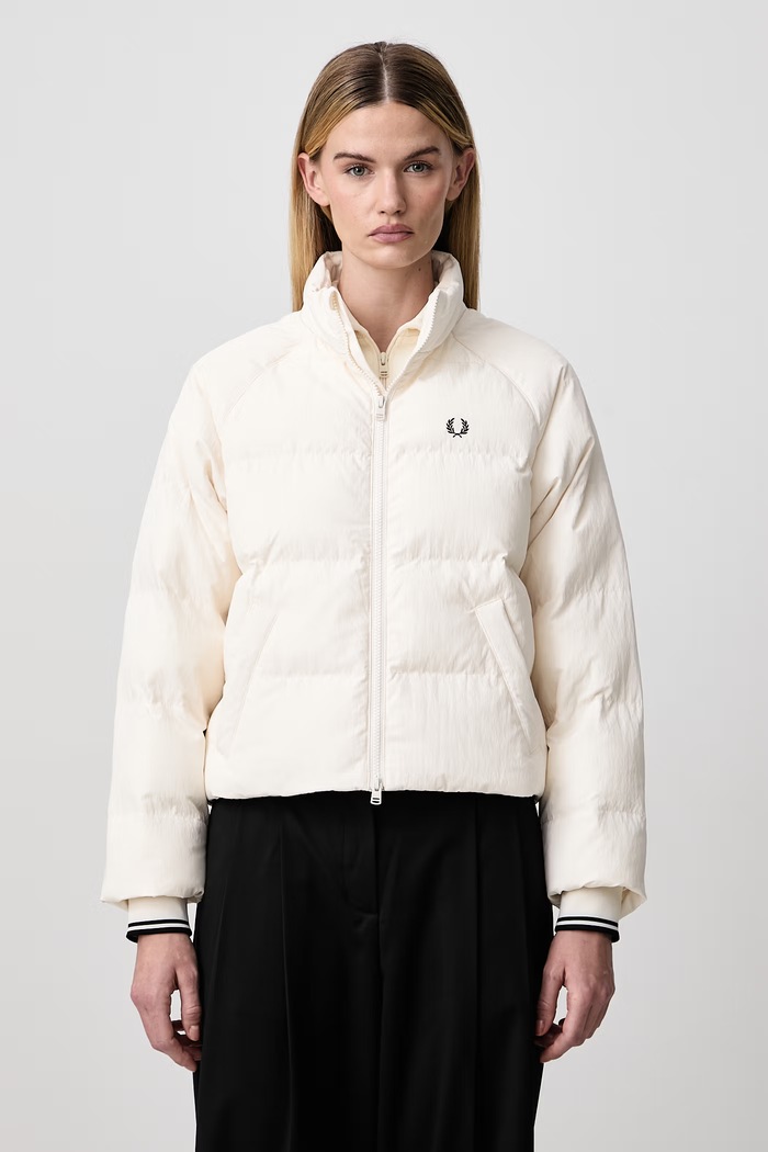 Fred Perry Krótka kurtka damska beżowy J3104.560