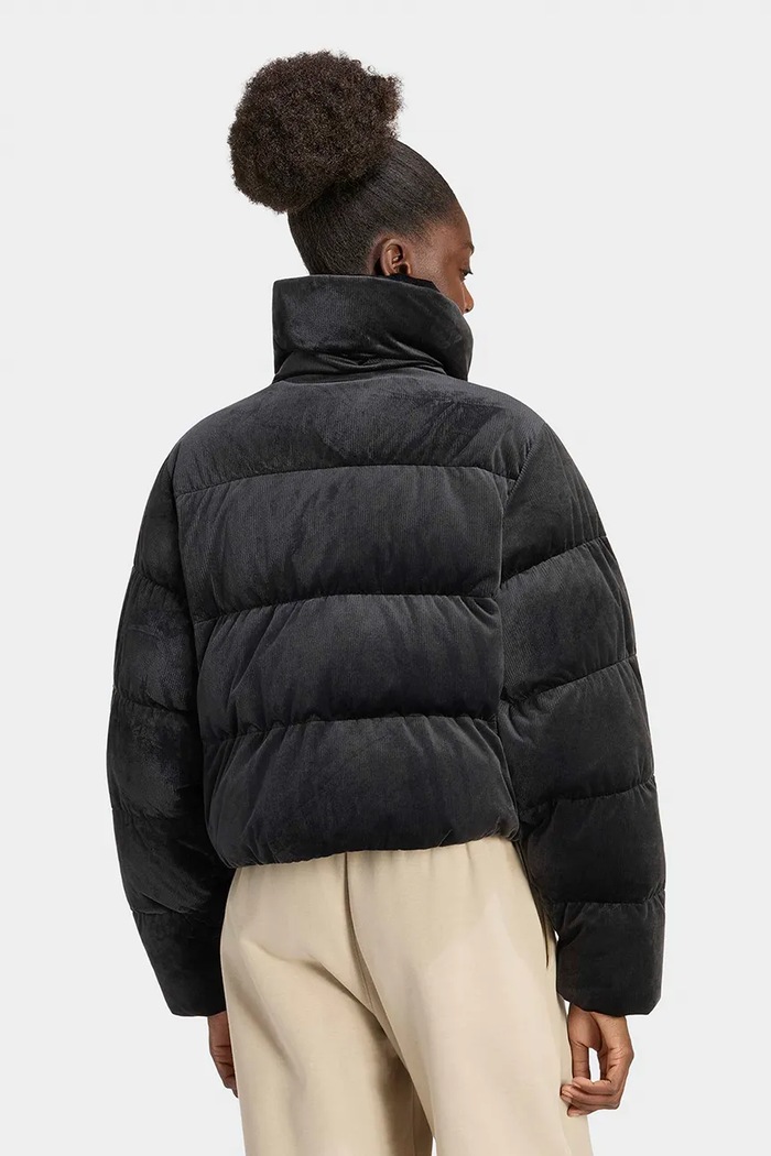 adidas Originals Κοντό μπουφάν γυναικείο κοτλέ Winterized Down KT4235 μαύρο AW26