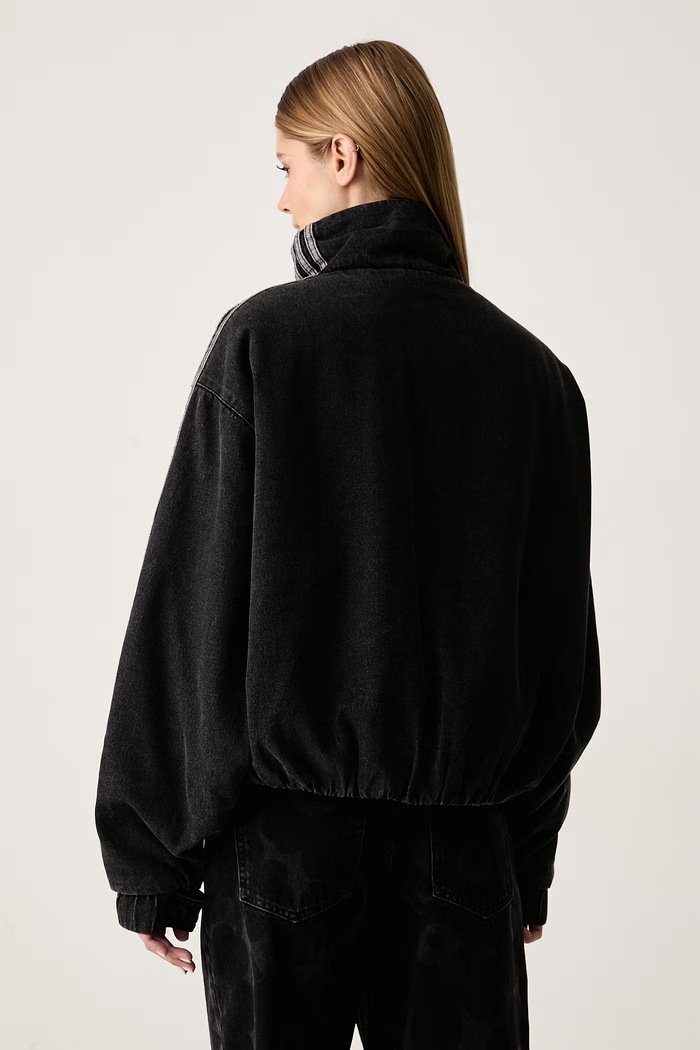 Oblečenie adidas Originals Prechodná bunda dámska rifľová Firebird KT4233 čierna