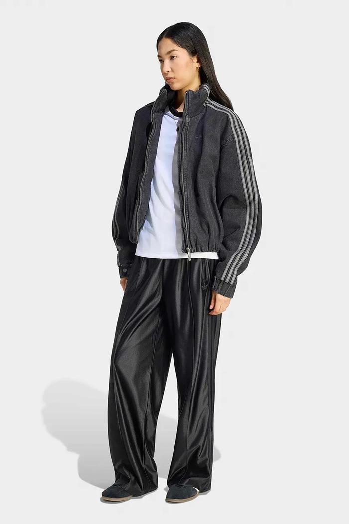 Odzież adidas Originals Kurtka przejściowa damska jeansowa Firebird KT4233 czarny