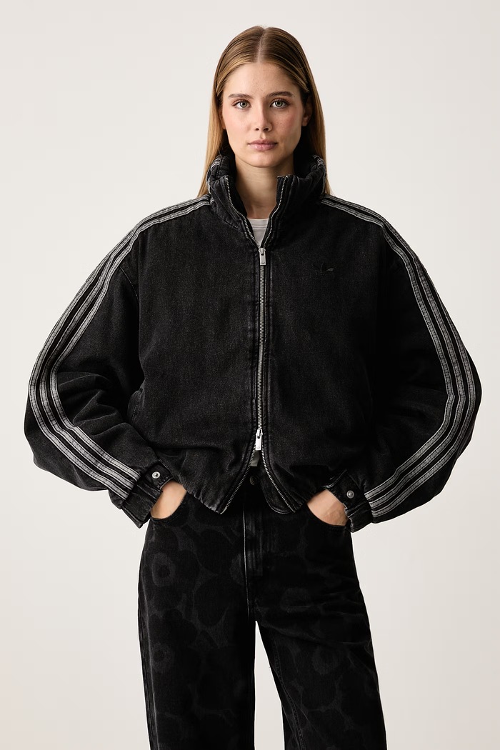 Prechodná bunda dámska rifľová Firebird adidas Originals KT4233 čierna