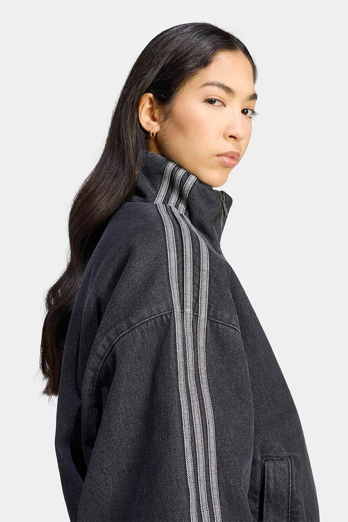 Kurtka przejściowa damska jeansowa Firebird adidas Originals KT4233 czarny