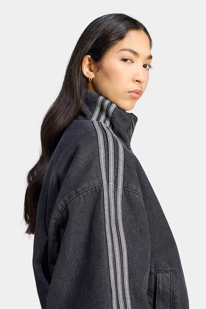 Kurtka przejściowa damska jeansowa Firebird adidas Originals KT4233 czarny