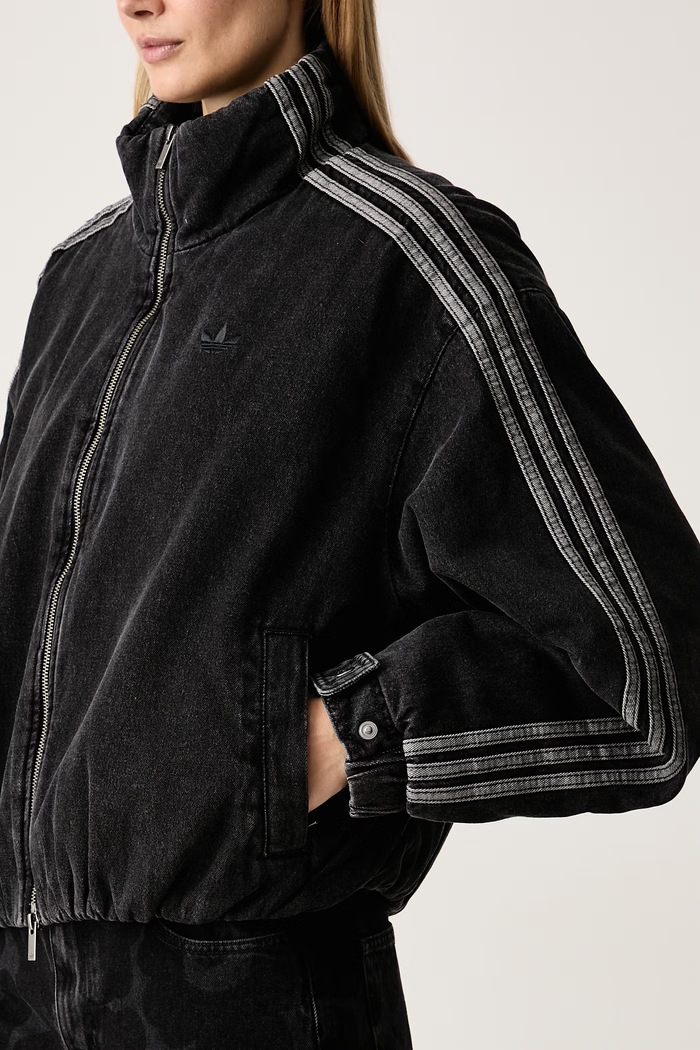 Prechodná bunda dámska rifľová Firebird adidas Originals čierna KT4233