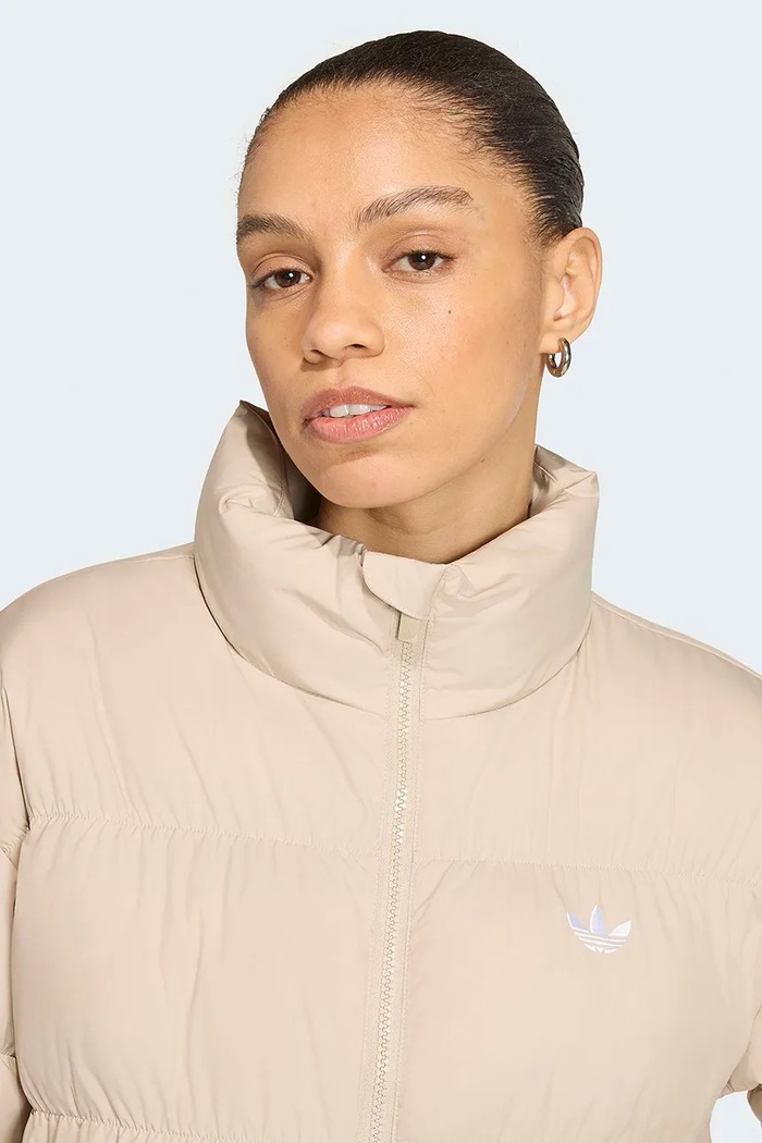 Bunda dámska Short Padded adidas Originals KR9580 béžová