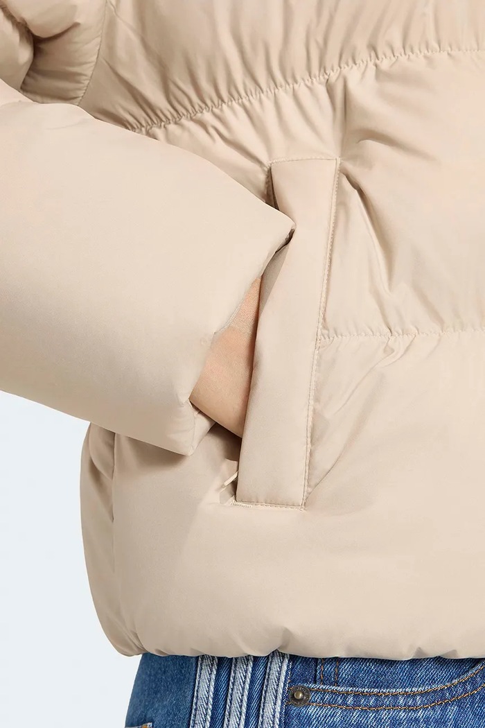 Bunda dámska Short Padded adidas Originals béžová KR9580
