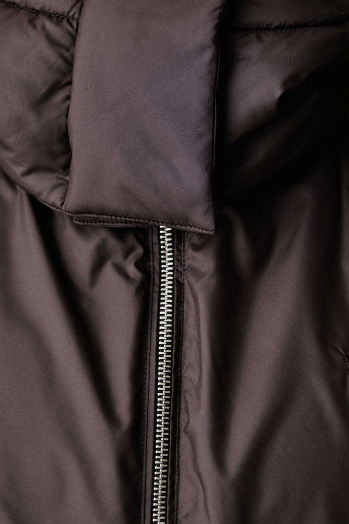 Jachetă scurtă pentru femei Essentials Down Hooded Puffer adidas Originals maro KR9566