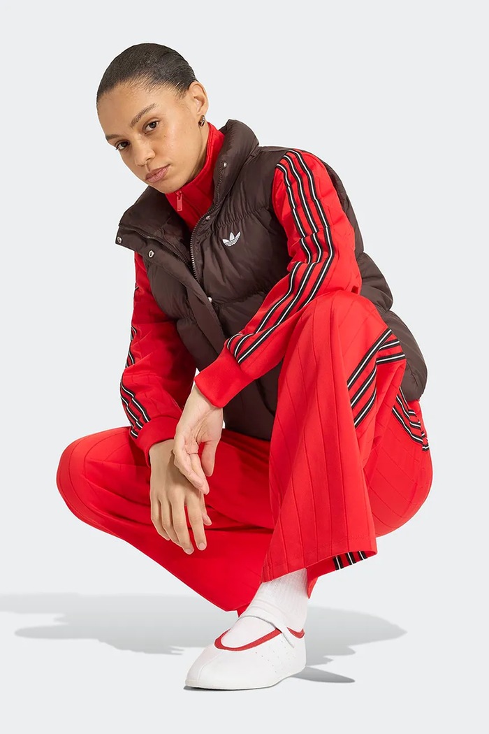 adidas Originals Bezrękawnik damski Regular Padded KR9549 brązowy AW26