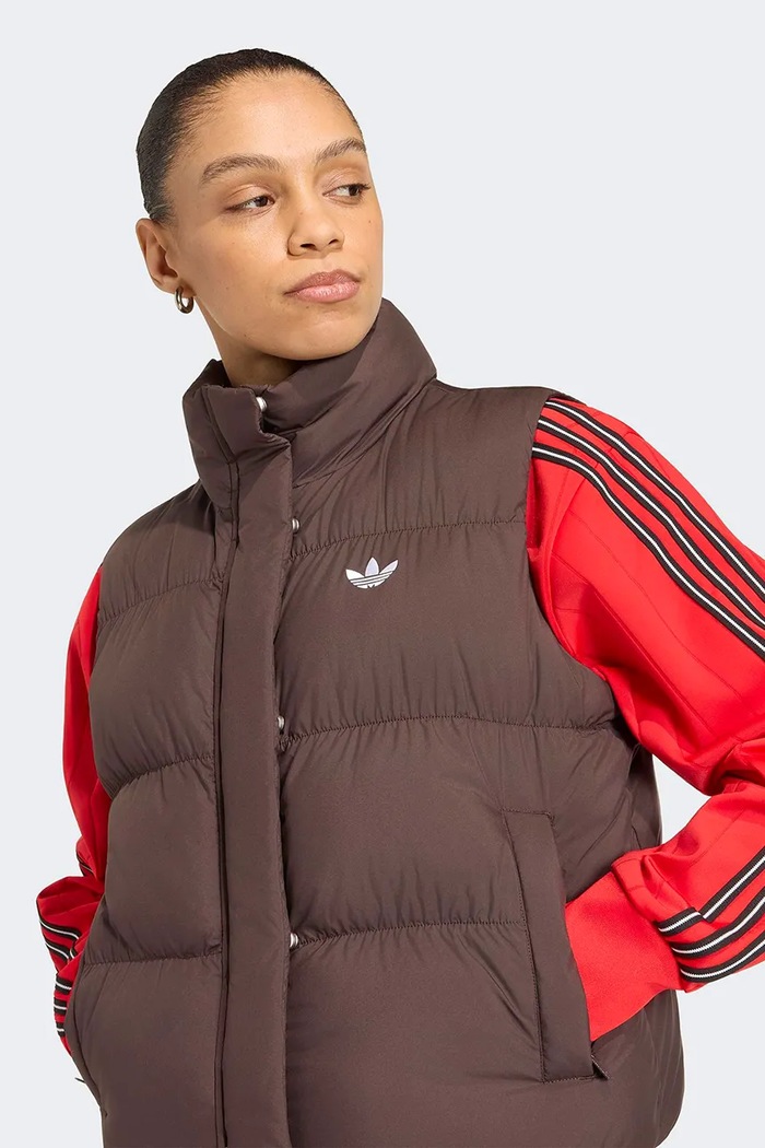 Odzież adidas Originals Bezrękawnik damski Regular Padded KR9549 brązowy