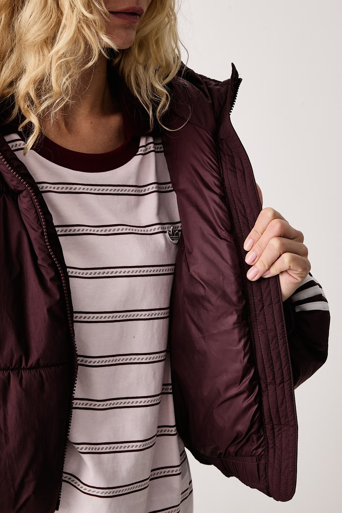 adidas Originals Jachetă scurtă pentru femei Adicolor Cropped Hooded Puffer KR9547