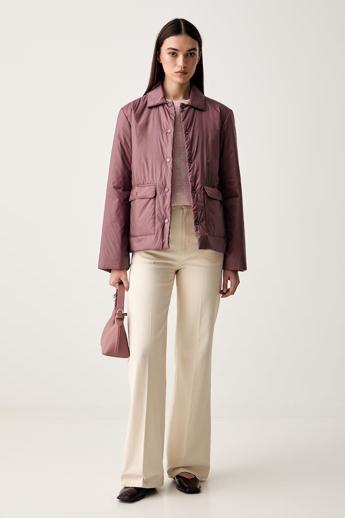 MM by Max Mara kurtka przejściowa damska MMLPALAZZI 2626486027600 fioletowy AW26