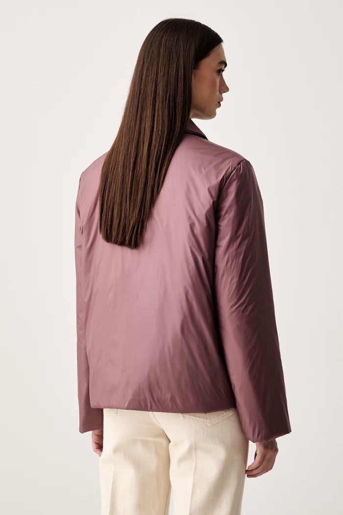 Odzież MM by Max Mara kurtka przejściowa damska MMLPALAZZI 2626486027600 fioletowy