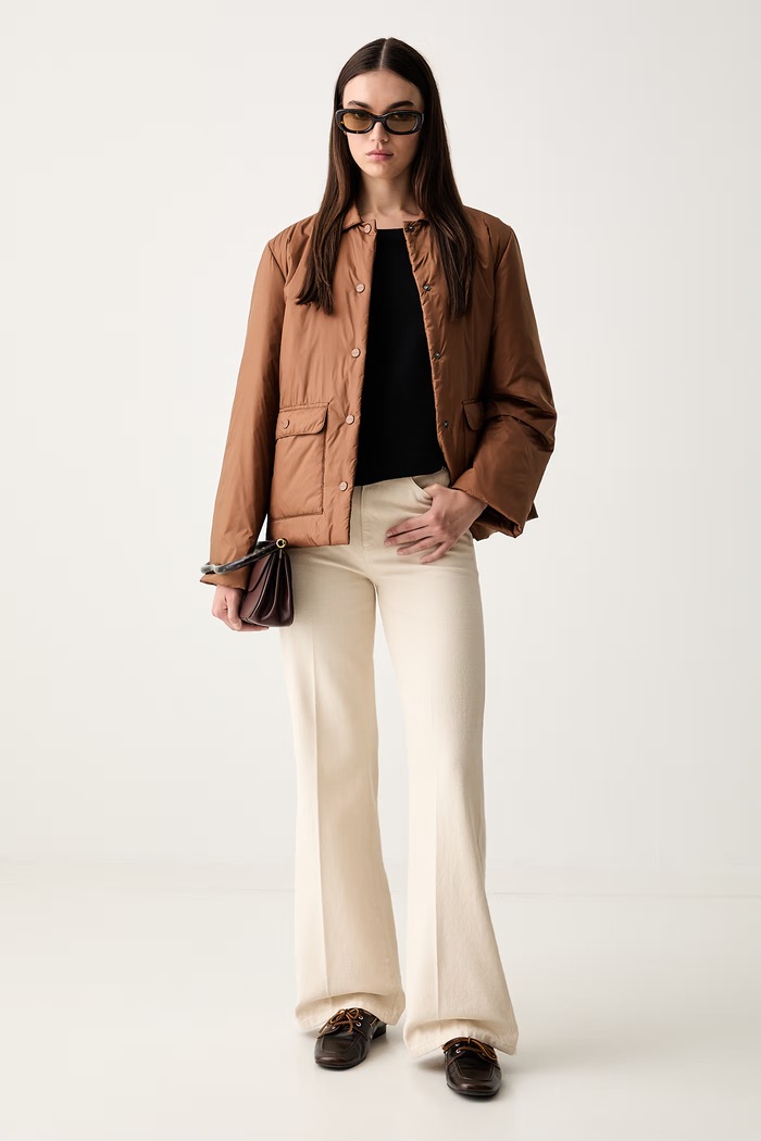 MM by Max Mara přechodová bunda dámská MMLPALAZZI 2626486027600 hnědá AW26