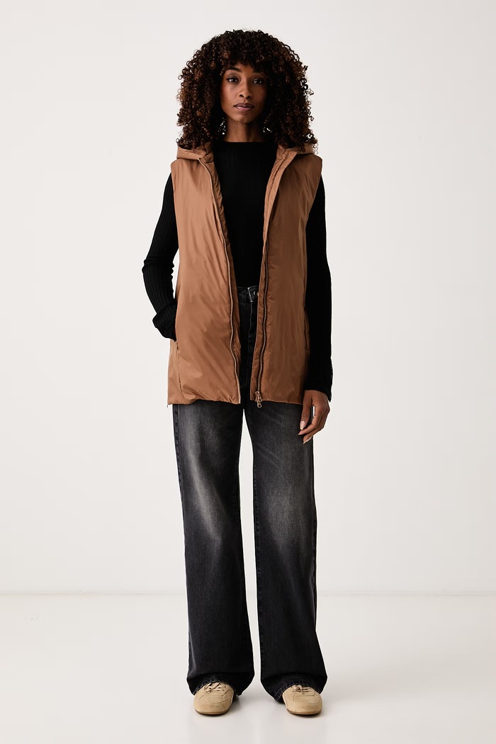 MM by Max Mara bezrękawnik damski MMLESEDRA 2626296017600 brązowy AW26